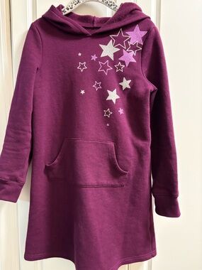 jumping beans Plum Fleece Pullover - Soft Graphic